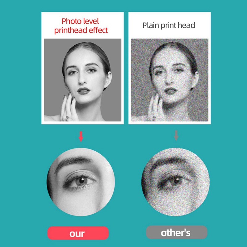 Sticker Dán Máy In Ảnh Thông Minh Kết Nối Bluetooth Không Dây