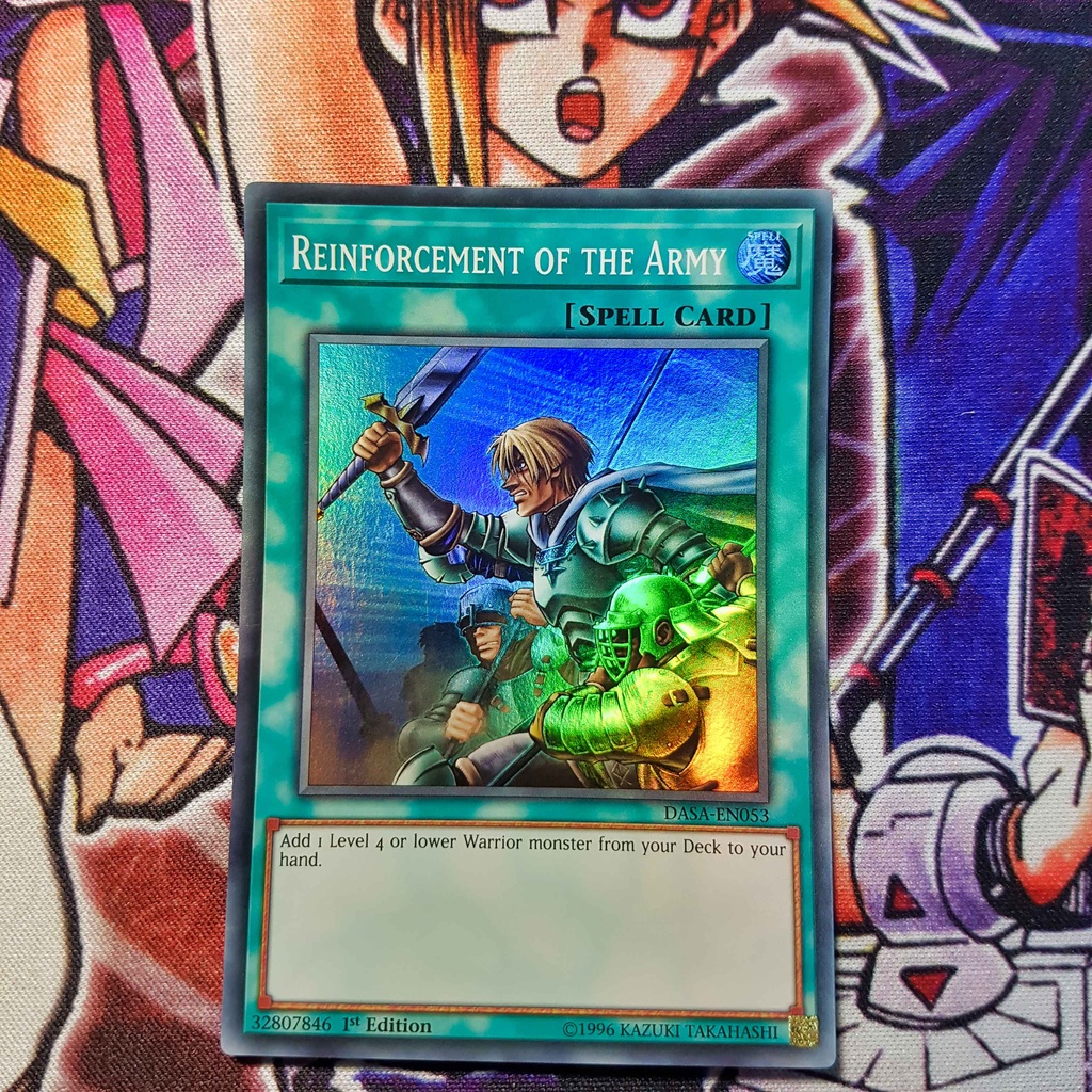 Thẻ bài Yugioh chính hãng | Reinforcement of the Army | DASA Super rare.