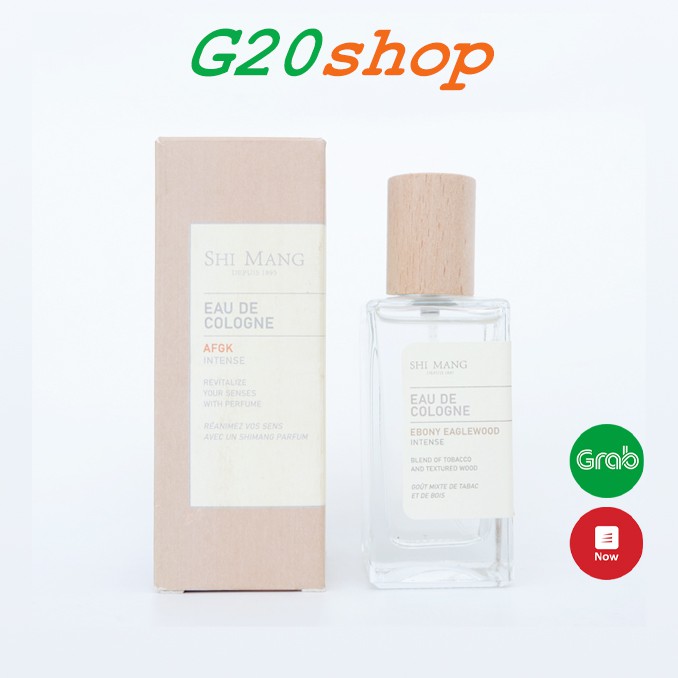 Nước hoa Shi Mang vuông nắp gỗ hương tự nhiên, quyến rũ Eau De Cologne 50ml g20shop