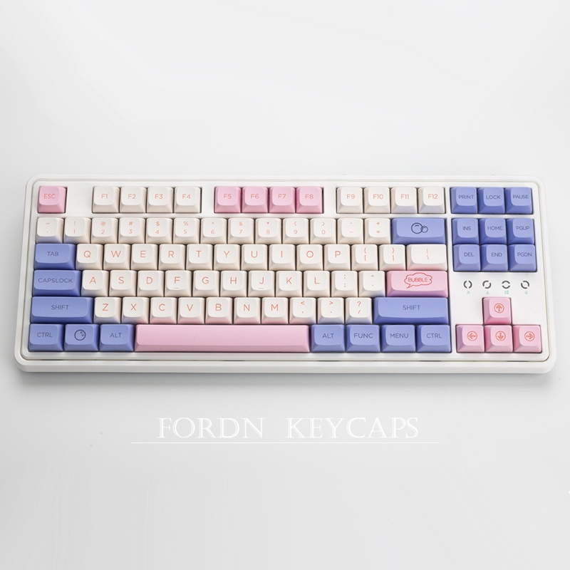 Nút Bàn Phím PBT Nhuộm Màu Họa Tiết Bong Bóng Cho MX Switch 64 68 84 980m 126 K