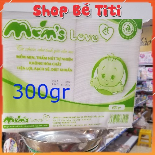 Khăn khô đa năng Mon' Love 300gr - Khăn vải Cao Cấp, giấy khô vệ sinh cho bé