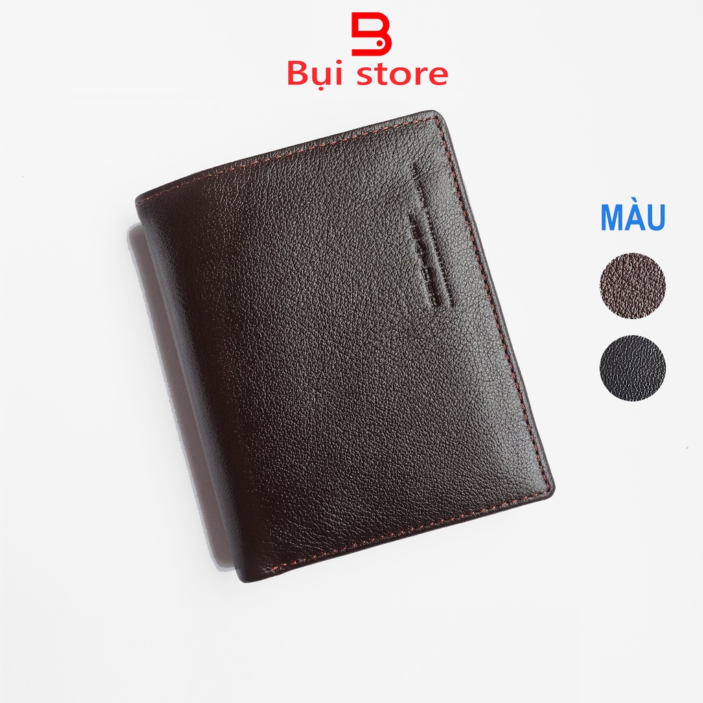 Ví đứng da bò thật, ví nam da Nappa cao cấp bảo hành 2 năm