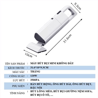 Máy hút bụi cầm tay mini không dây hút bụi lông mèo AIKES