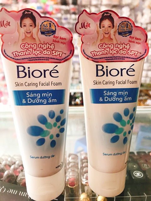 SỮA RỬA MẶT SÁNG MỊN & DƯỠNG ẨM BIORÉ (50g)!