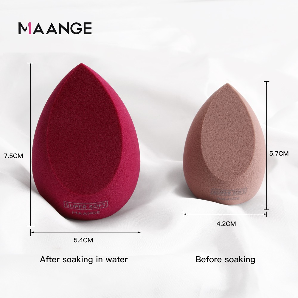 Mút trang điểm MAANGE mềm/ ướt và khô chất lượng cao 30g
