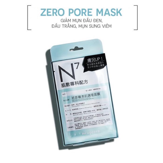 Mặt nạ Zero Pore No 7 Neogence