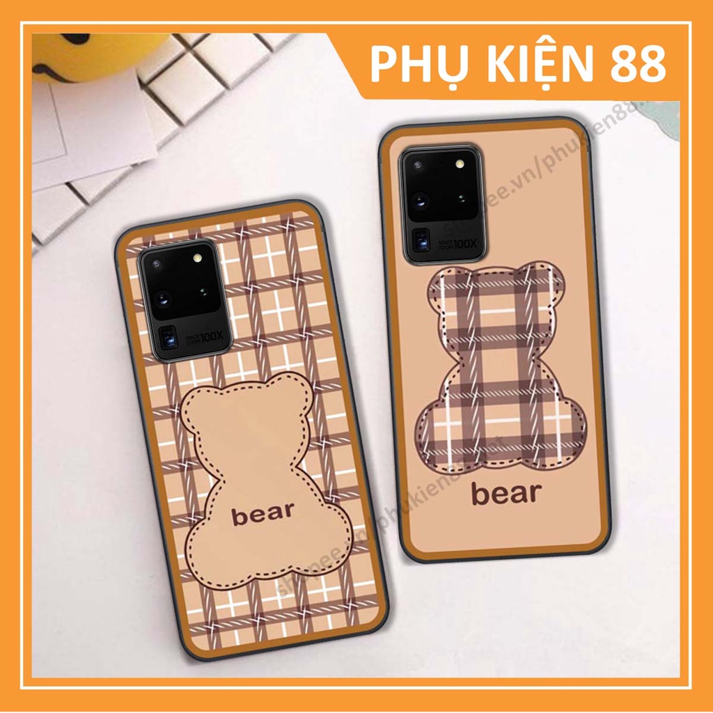 Ốp lưng Samsung S20 Ultra ốp điện thoại LineBear, bé tóc xù, hoa siêu đẹp