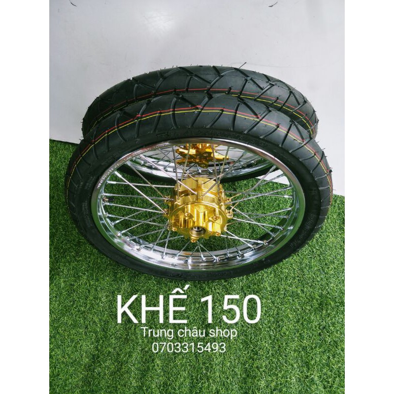 CẶP BÁNH CĂM EX 150 ĐÙM KHẾ VÀNG HOẶC BẠC NIỀNG SẮT UNION VD FUL VỎ KIỂU BAZZALET