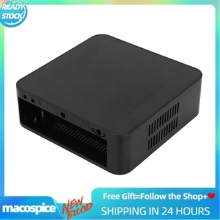 Macospice Mini Desktop PC Case Exquisite Compact ITX for Self Service Terminals Home Video Computer