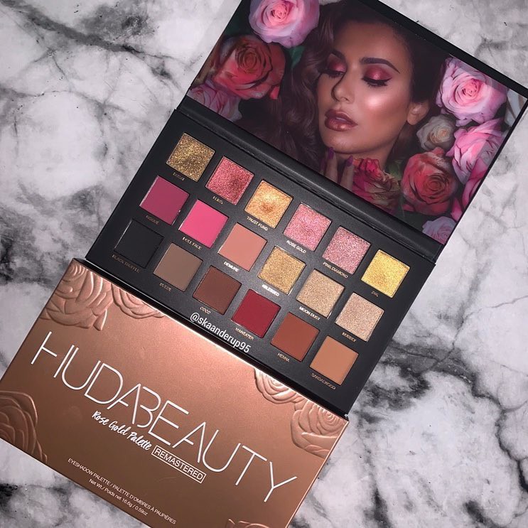 (HUDA BEAUTY) Bảng phấn Mắt Huda Beauty Rose Gold Palette REMASTERED / The New Nude /  Desert Dusk /