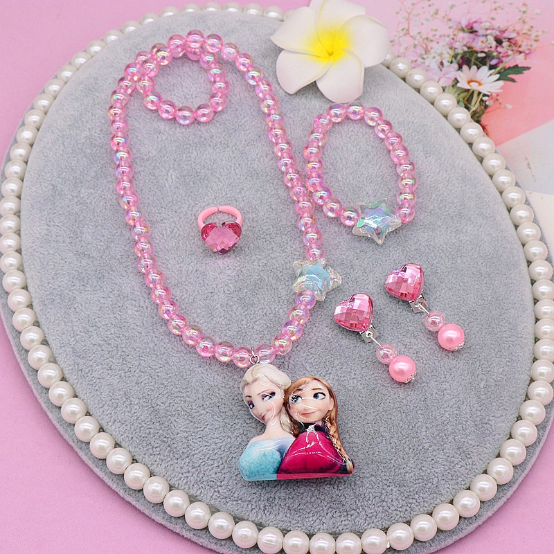 Vòng cổ Mặt Hình Công Chúa elsa Dễ Thương Cho Bé Gái | Trang Sức Trẻ Em