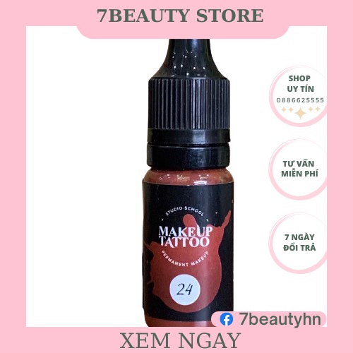 Mực phun xăm hữu cơ bám nhanh đủ màu Makeup Tattoo (Nga)