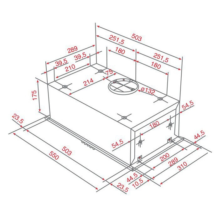 [GIÁ SHOCK] MÁY HÚT MÙI ÂM TỦ 60CM TEKA GHF 55, CAM KẾT HÀNG LOẠI 1