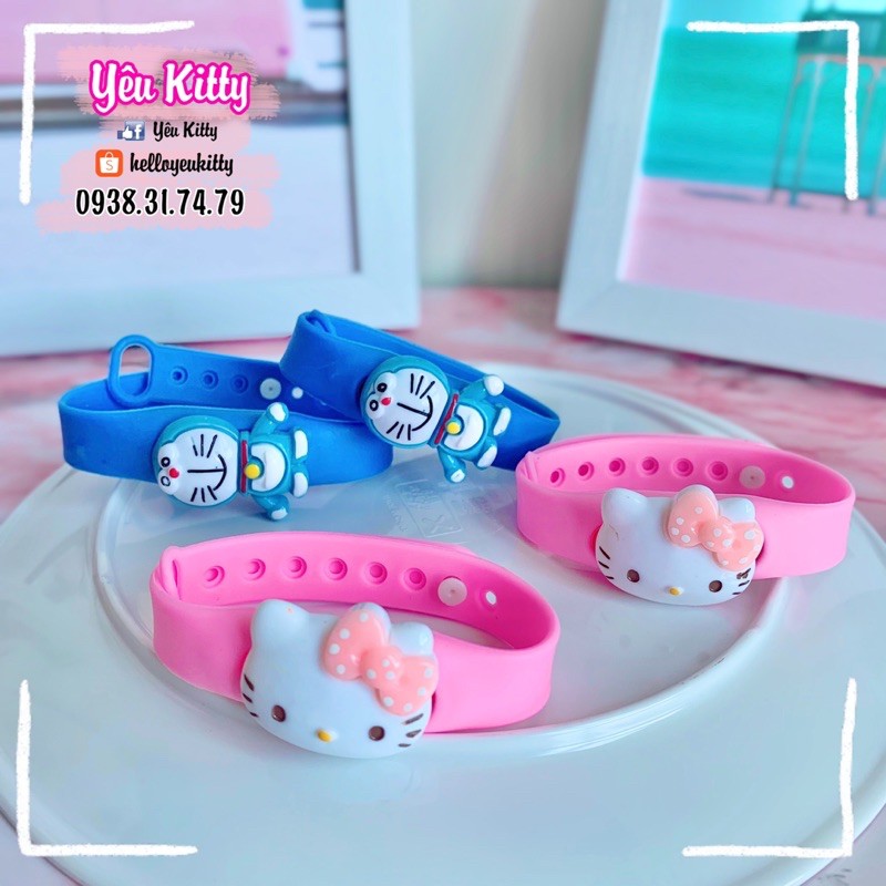 VÒNG ĐEO TAY TRÁNH MUỖI HELLO KITTY DORAEMON