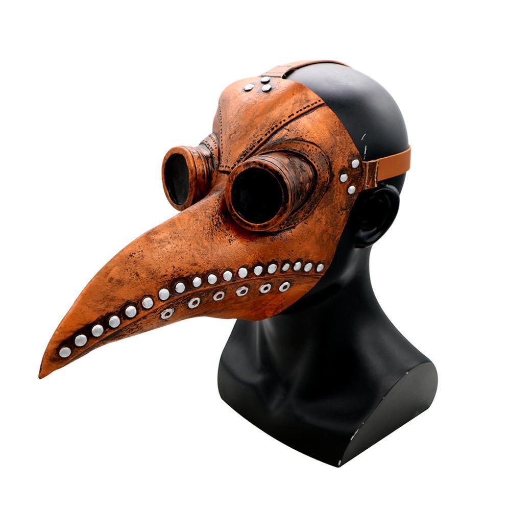 Mặt nạ cao su hóa trang lễ hội Steampunk Plague DR Beak P7W8 Cospl P5D9 R0T4