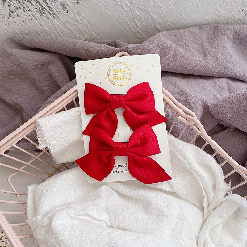 Set 2 kẹp hình nơ nhiều màu cho bé gái MINTSCLOSET Mint's Closet - PK8310