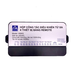 CÔNG TẮC ĐIỀU KHIỂN TỪ XA 4 THIẾT BỊ HM4G