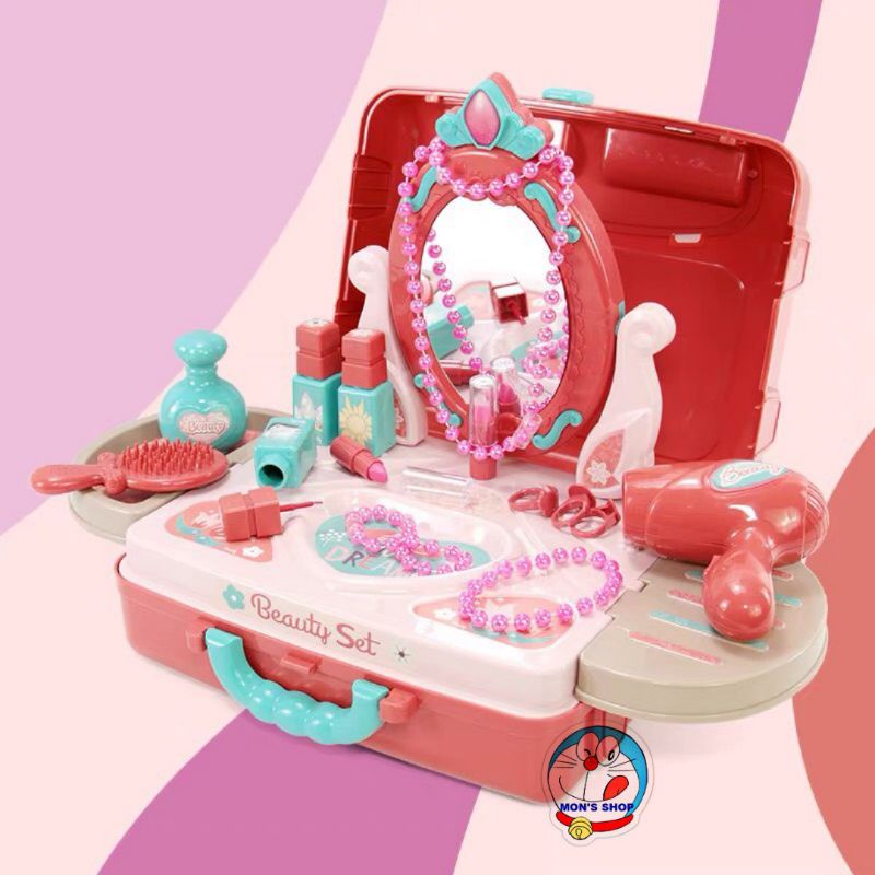 Đồ chơi 3 in 1 bàn trang điểm, va ly trang điểm siêu xinh 5.0