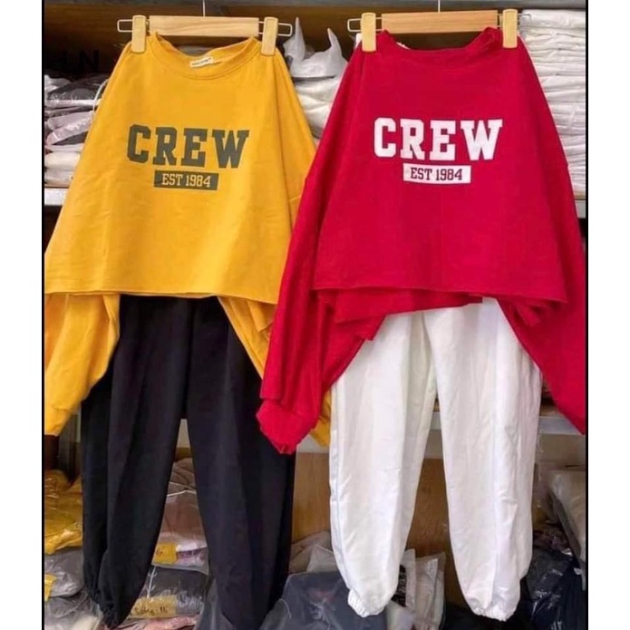 Bộ dài croptop CREW LN11
