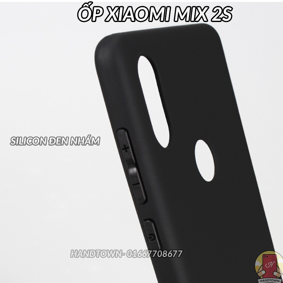 Ốp Lưng dùng cho máy Xiaomi Mi Mix 2S - Nhựa TPU Dẻo - Đen