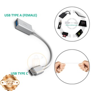 Cáp OTG USB Type C màu Trắng dành cho điện thoại