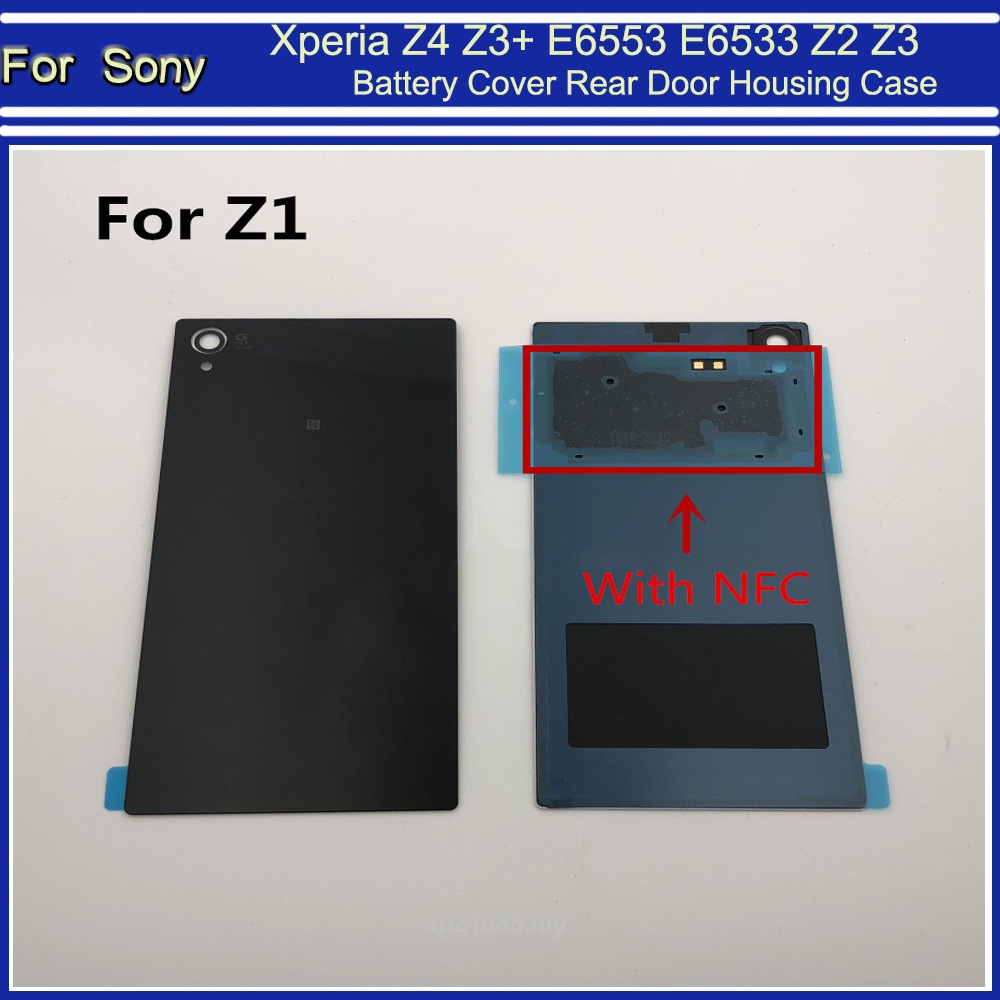 1 Nắp Lưng Điện Thoại Bằng Kính Cho Sony Xperia Z4 Z3 + Z3 Plus E6553 E6533 Z2 Z3 Z1