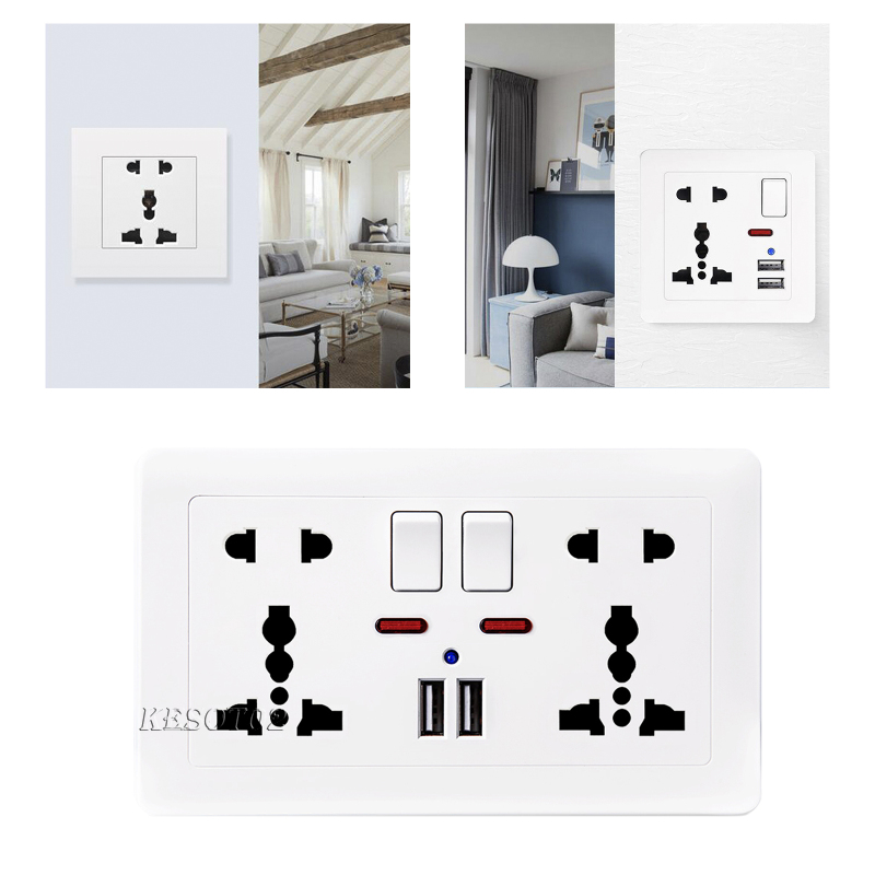 Ổ Cắm Điện Gắn Tường Có 1 Cổng Usb | BigBuy360 - bigbuy360.vn