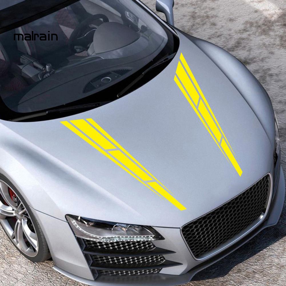 Set 2 Decal Sọc Dán Trang Trí Xe Ô Tô