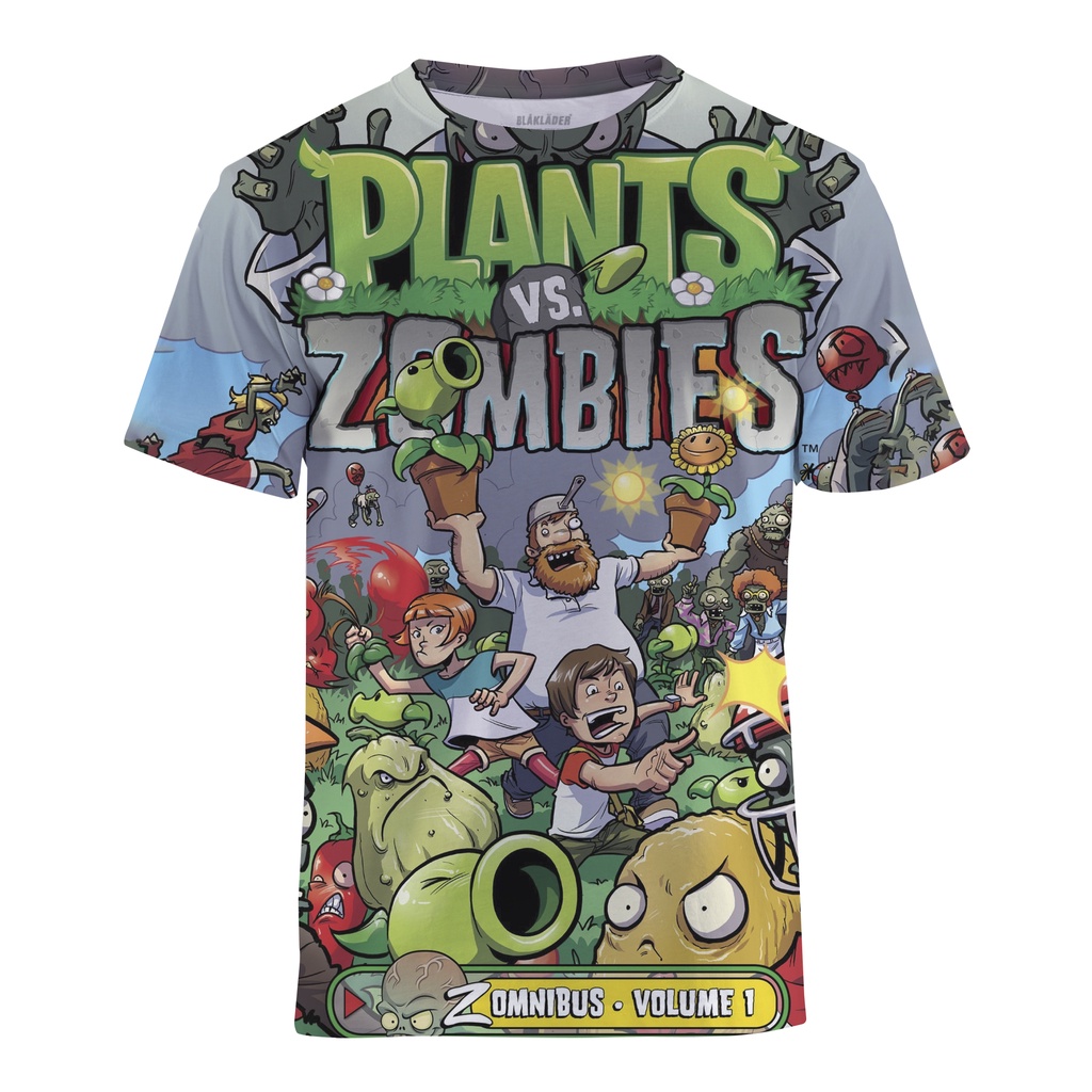 Áo Thun In Hình plants vs zombies Pvcz Cá Tính Cho Bé Trai ​Áo Thun Thiết Kế Xinh Xắn Cho Bé 5-14 Tuổi