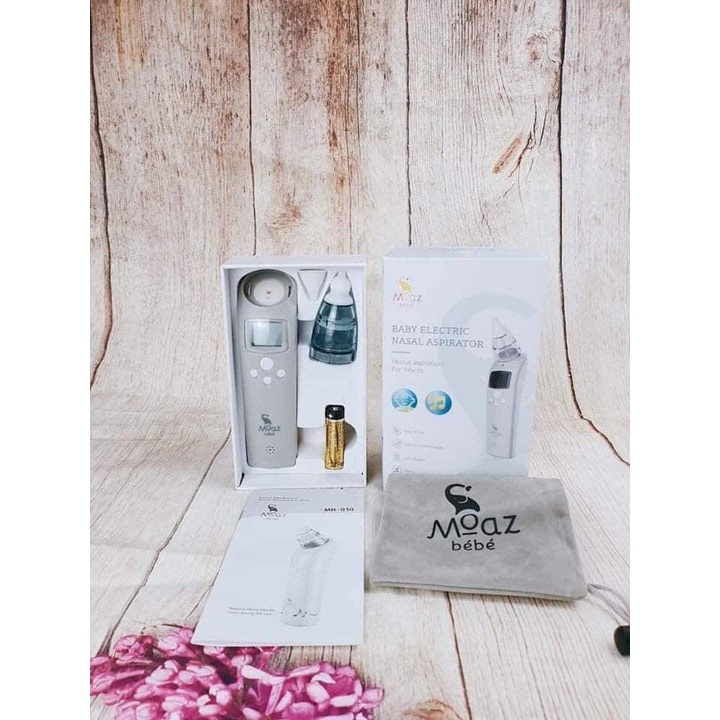 [Hàng chính hãng] Máy hút mũi thông minh Moaz bebe MB-010 [Máy hút mũi cho bé] BH 1 NĂM