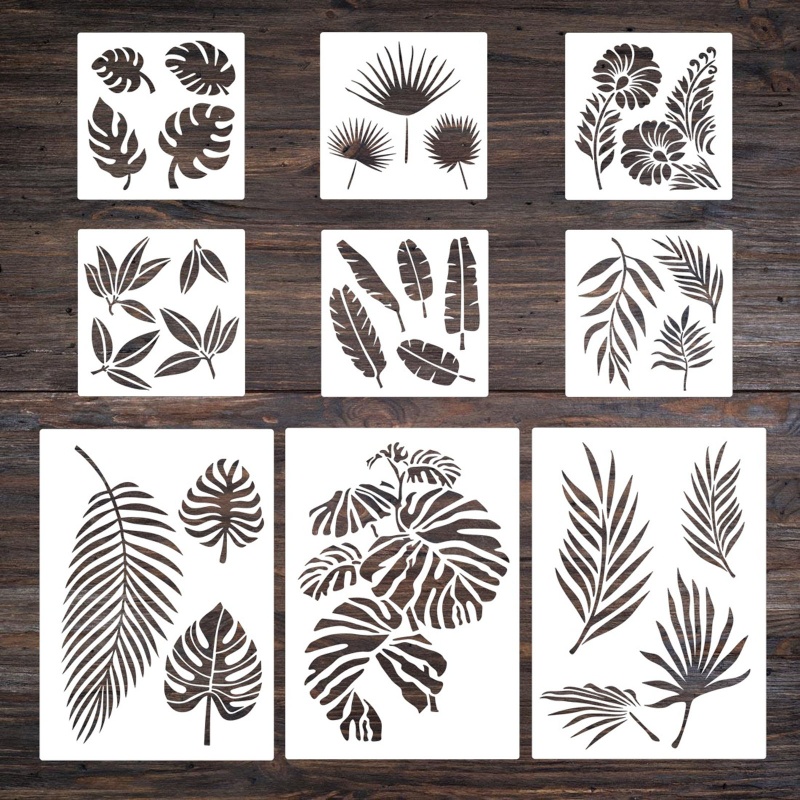 Khuôn 9Kit Hình Hoa Lá Dùng Trang Trí DIY