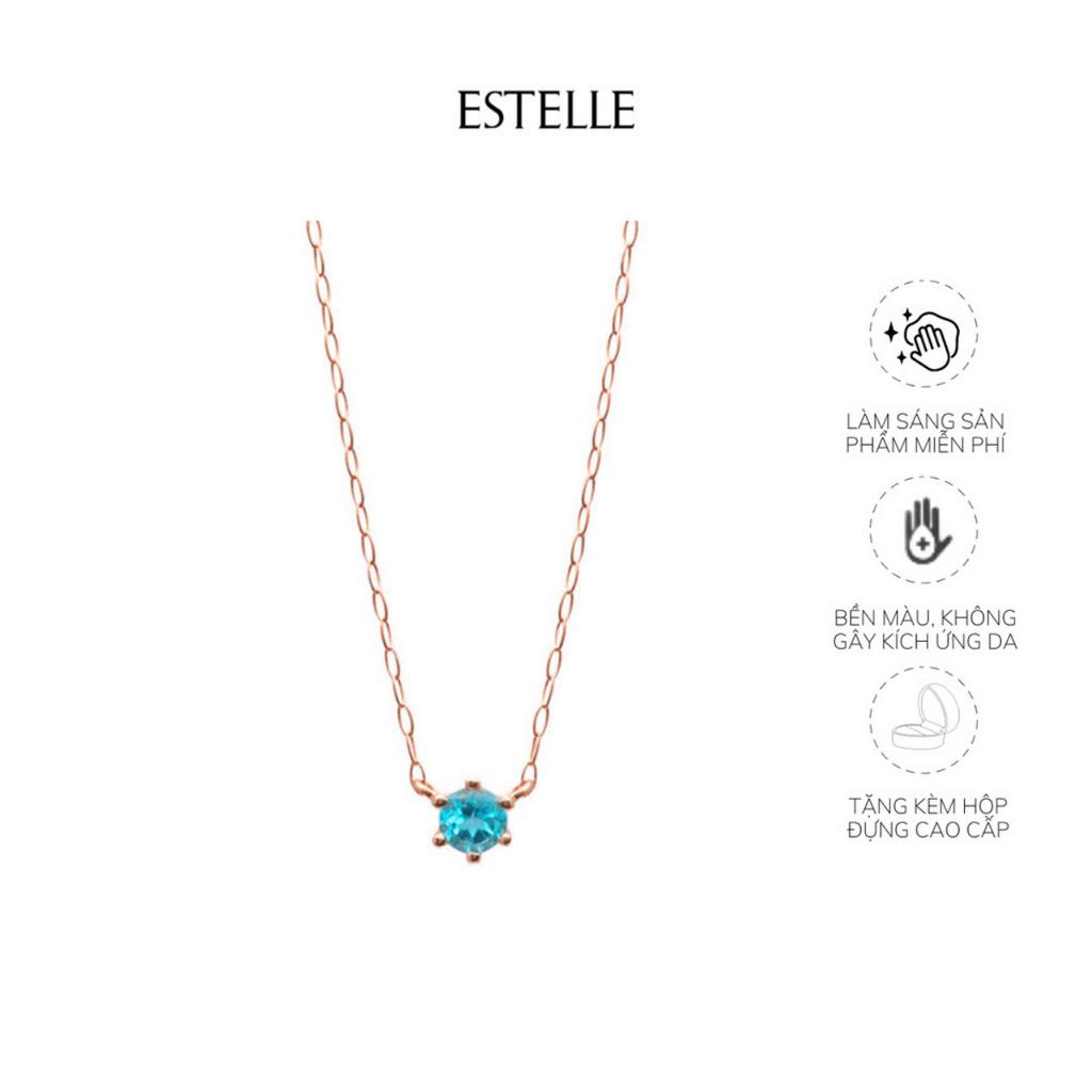 Dây chuyền vàng nữ đính đá Topaz ESTELLE