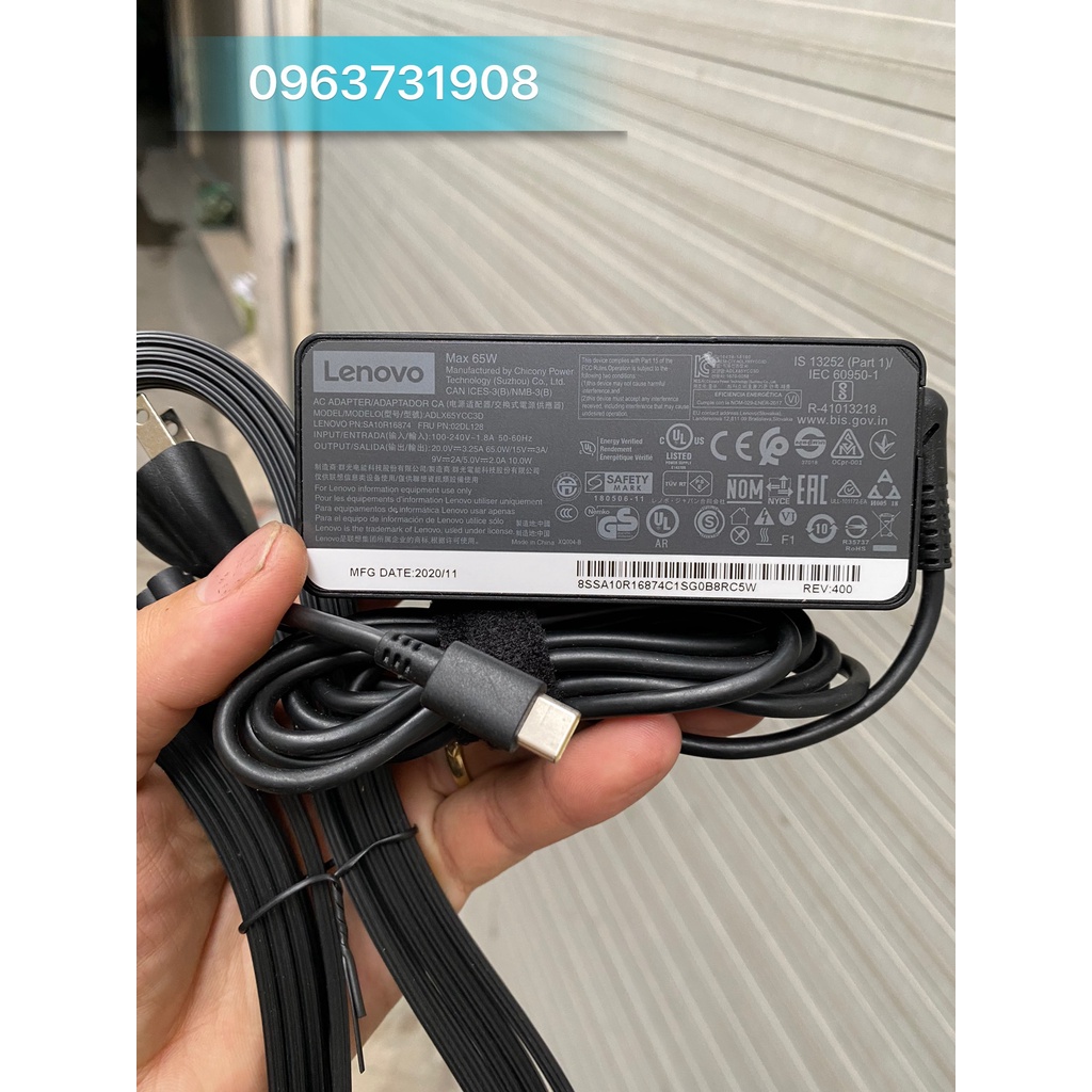 Sạc Laptop Lenovo Thinkpad E490 E490s (xịn) chính hãng Lenovo