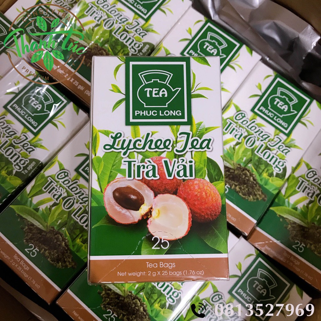 Trà Túi Lọc Vải Phúc Long Hộp 25 Gói | BigBuy360 - bigbuy360.vn