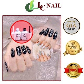 Sơn nứt bobo màu đen, trắng sơn móng tay 15ml