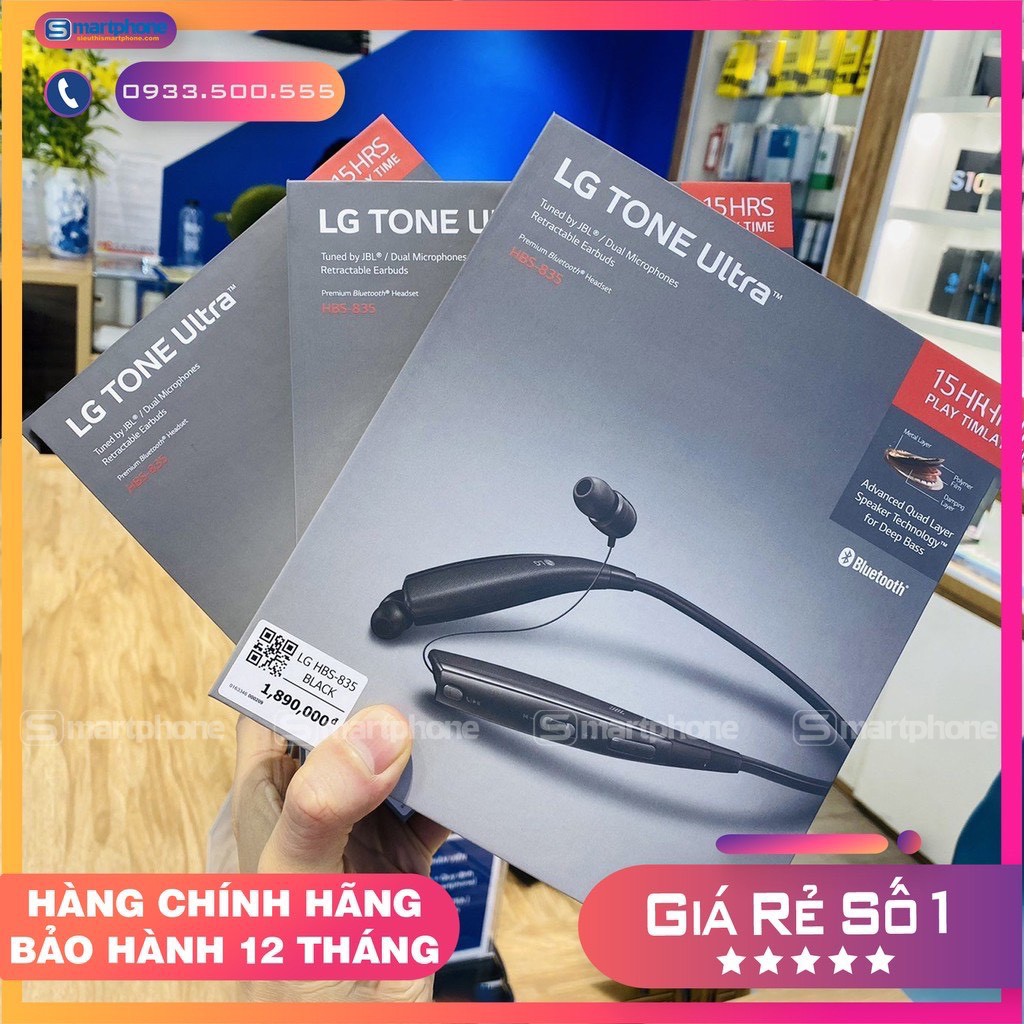 Tai nghe Bluetooth LG Tone Ultra HBS-835/HBS-XL7 Chính Hãng
