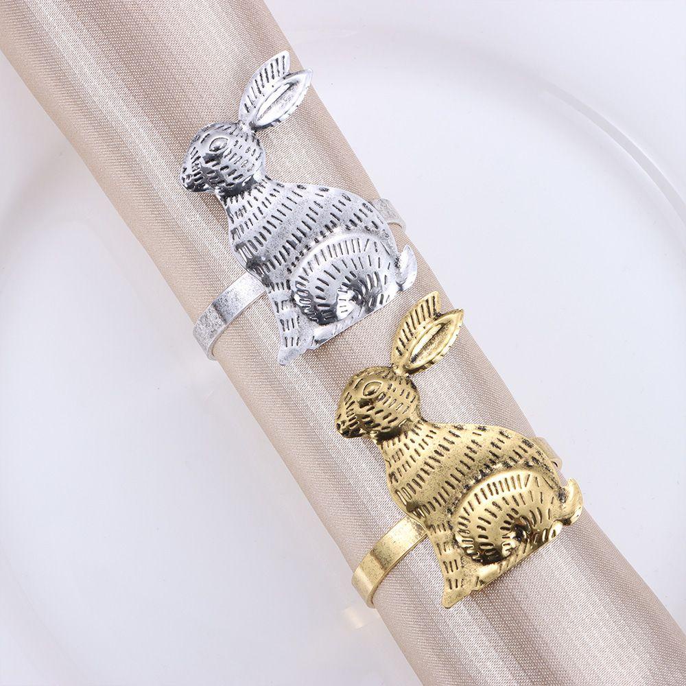 Nhẫn Giữ Khăn Ăn Hình Thỏ Phục Sinh