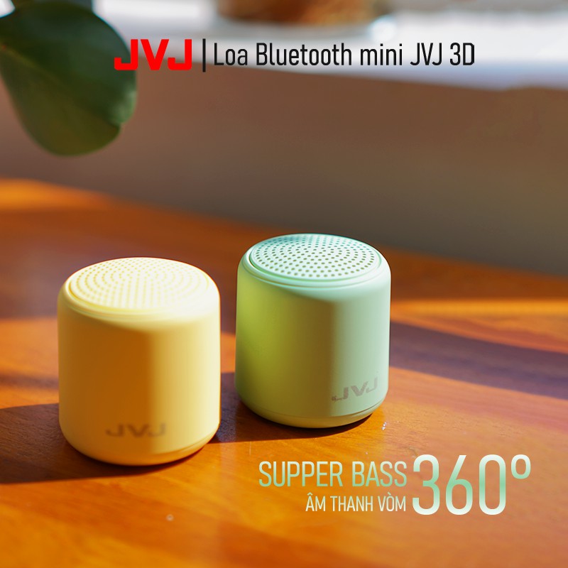 Loa bluetooth mini JVJ 3D BLT Speaker di động Không Dây - Âm Thanh Nổi Siêu Bass bỏ túi mang tiện lợi, Màu sắc yêu thích