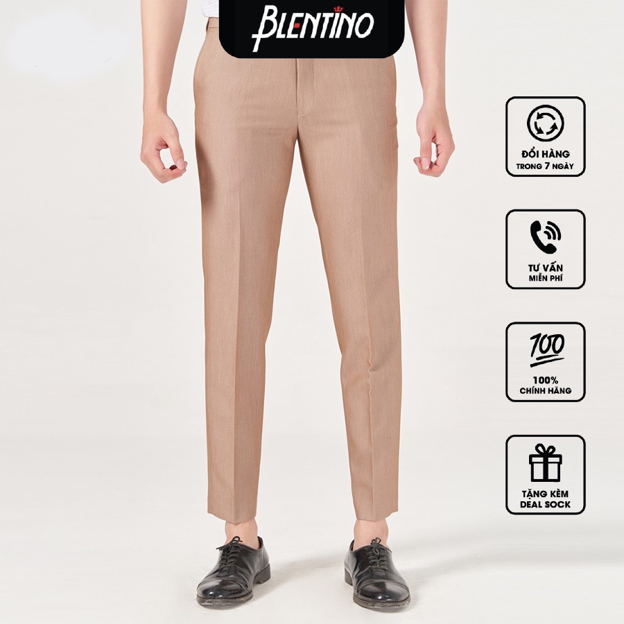 [Mã LTBAUAB22 giảm 7% đơn 99K] Quần Tây Nam Blentino Chính Hãng - Form SlimFit Dễ Vận Động d19018-3 (2)
