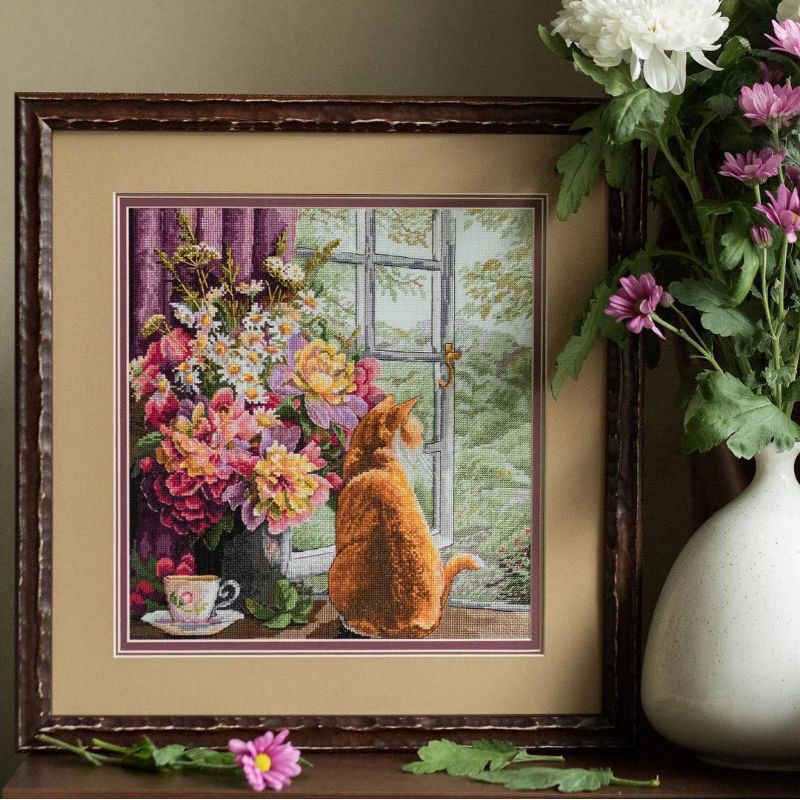 Mẫu thêu chữ thập Chiều mùa hè.