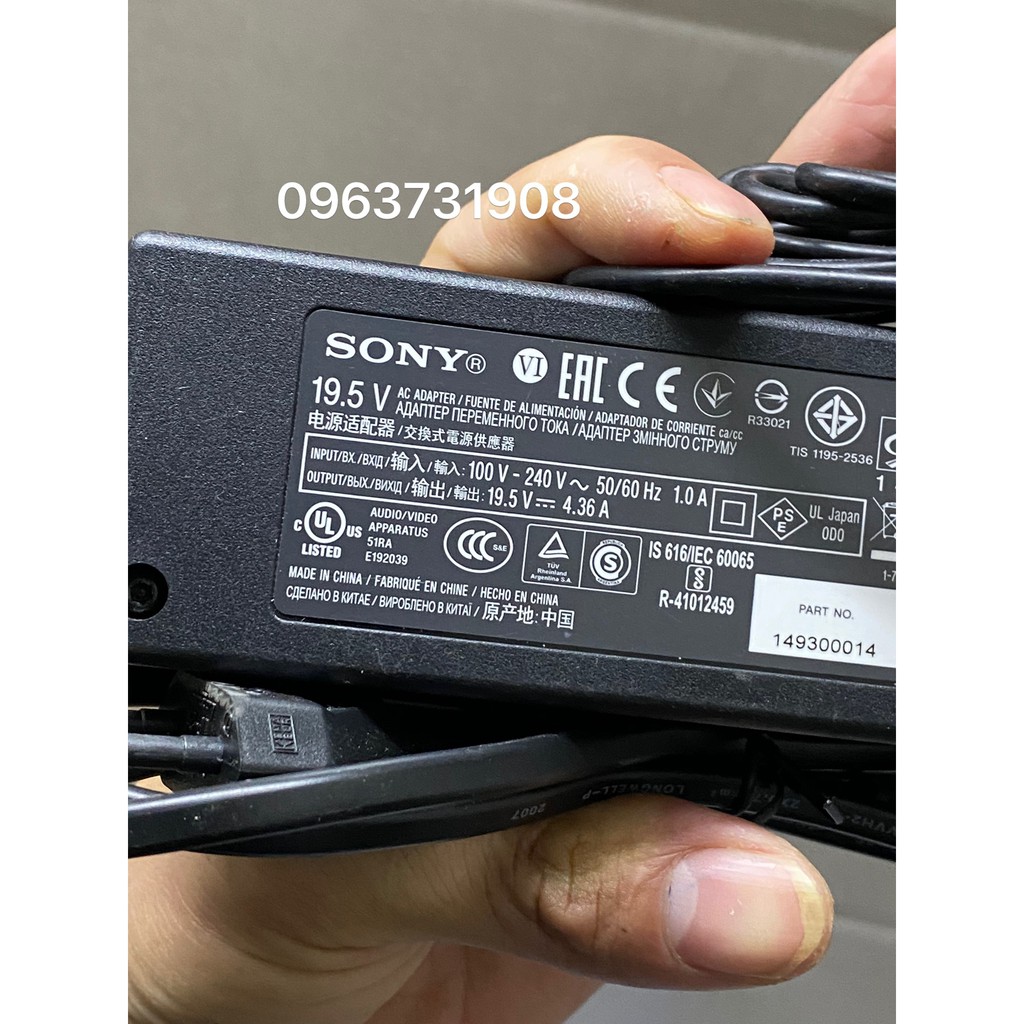 Dây nguồn tivi sony 19.5V 4.36A zin hãng