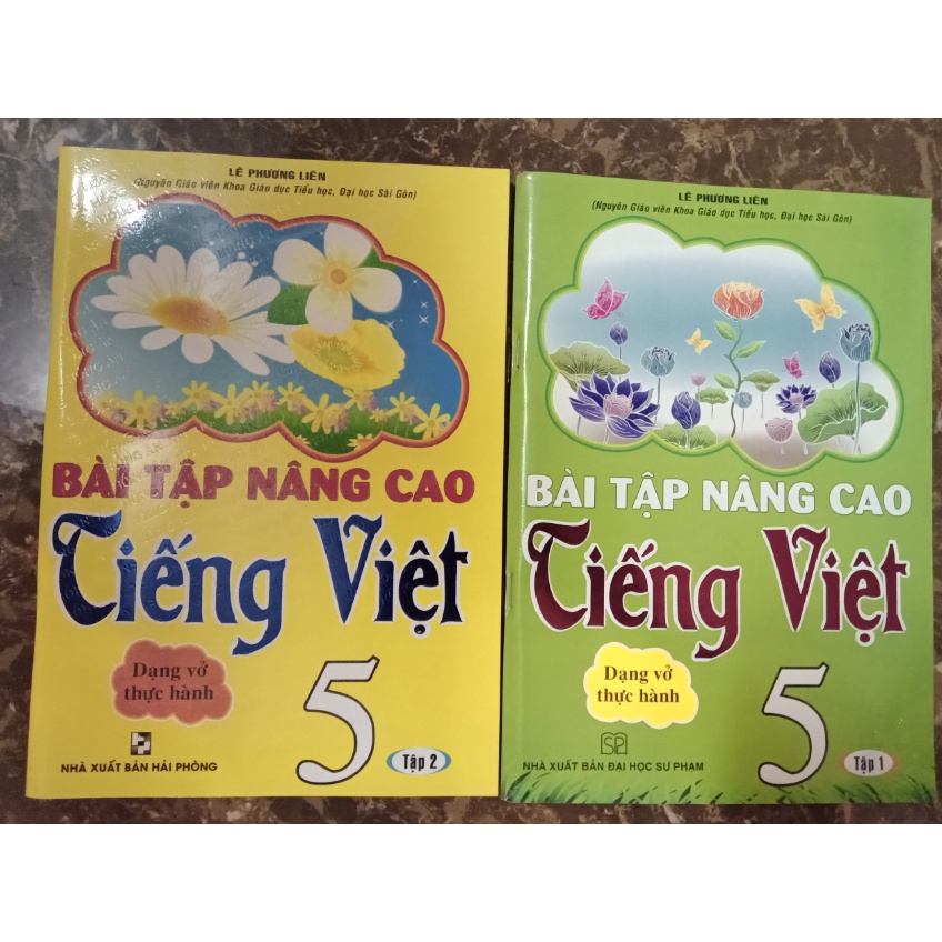 Sách - Combo Bài Tập Nâng Cao Tiếng Việt Lớp 5 - Dạng Vở Thực Hành (2 Tập)