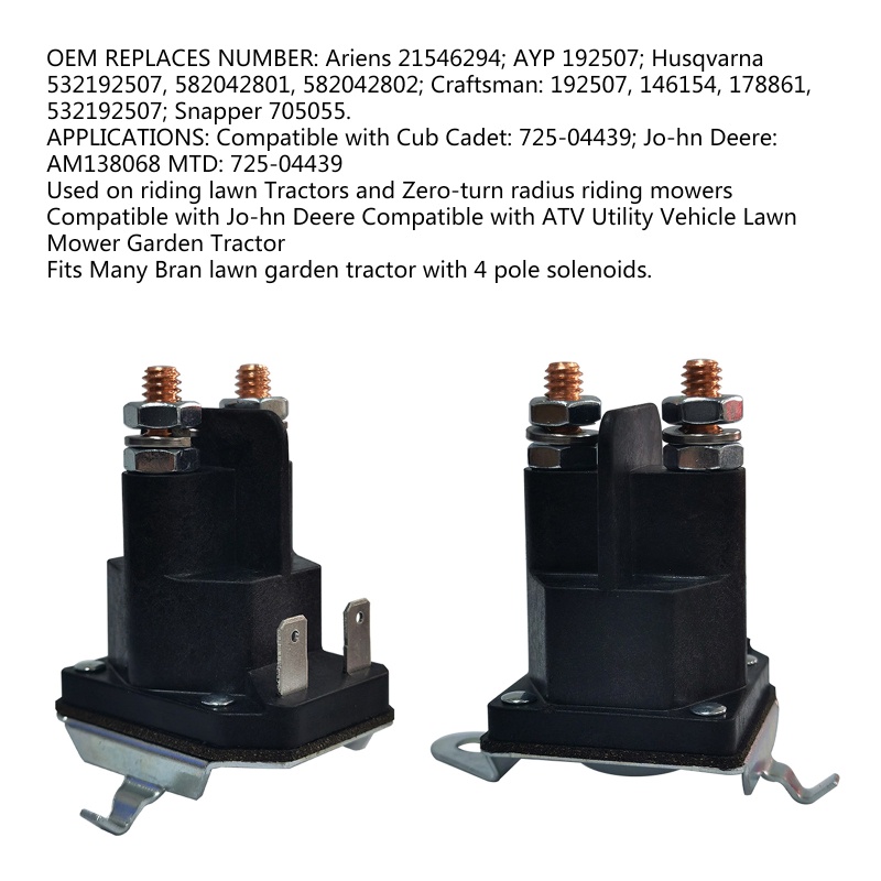 Đế Điện Từ Khởi Động Máy Cắt Cỏ 12V 435-325