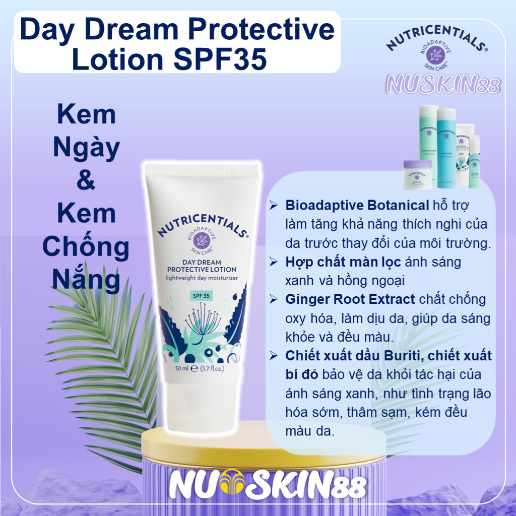 Kem Ngày &amp; Kem Chống Nắng Da Dầu Hỗn Hợp Day Dream Protective Lotion SPF 35