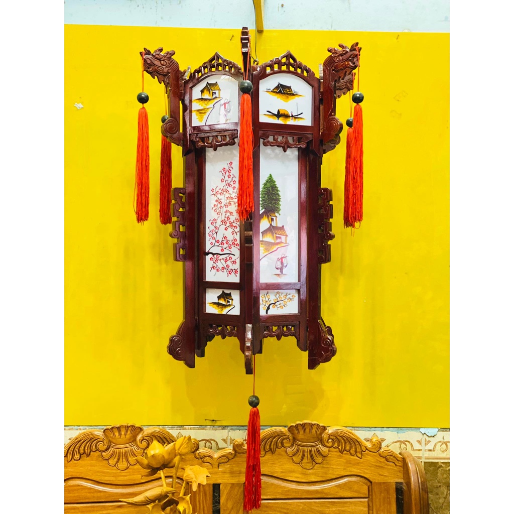 Đèn Lồng Gỗ Hội An  Dùng Trang Trí Nhà Cửa, Quán, Đền Chùa...