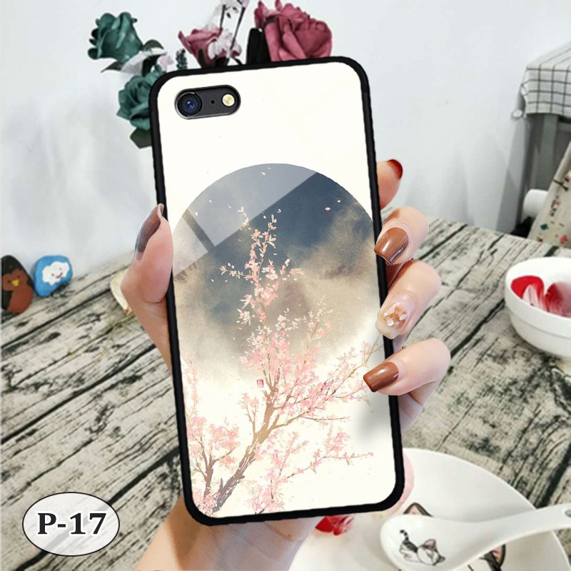 Ốp lưng kính OPPO A71- hình 3D