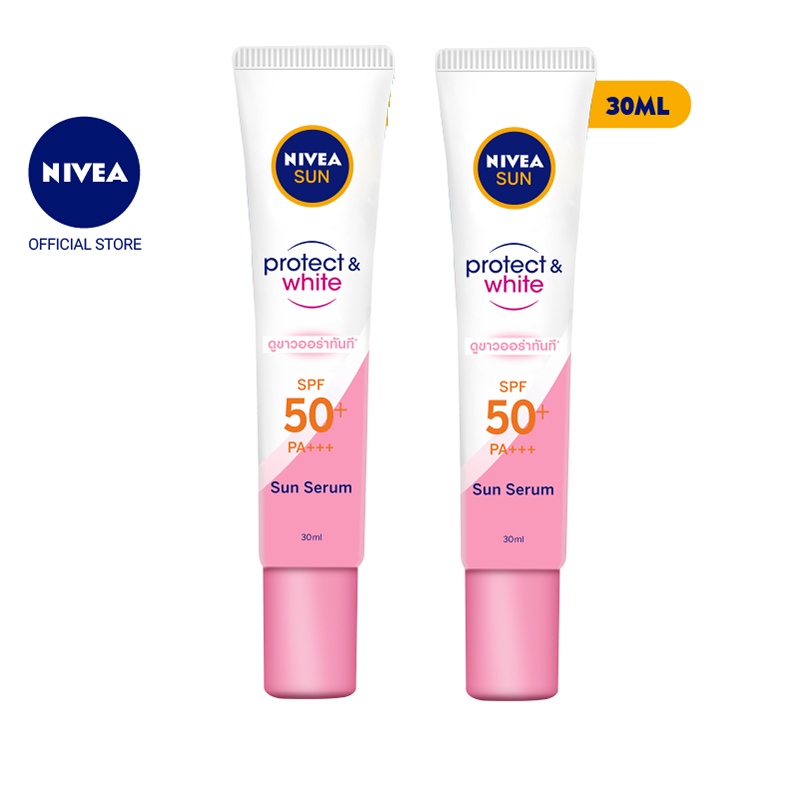 Bộ đôi tinh chất chống nắng sáng da Nivea SFP50+ PA+++ (30ml/chai) - 86014