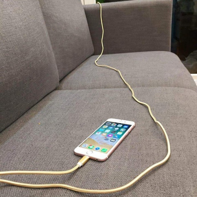 Dây cáp sạc điện thoại điện thoại 3 mét bọc dù cho Micro USB và Iphone5-XSmax- NEVI STORE
