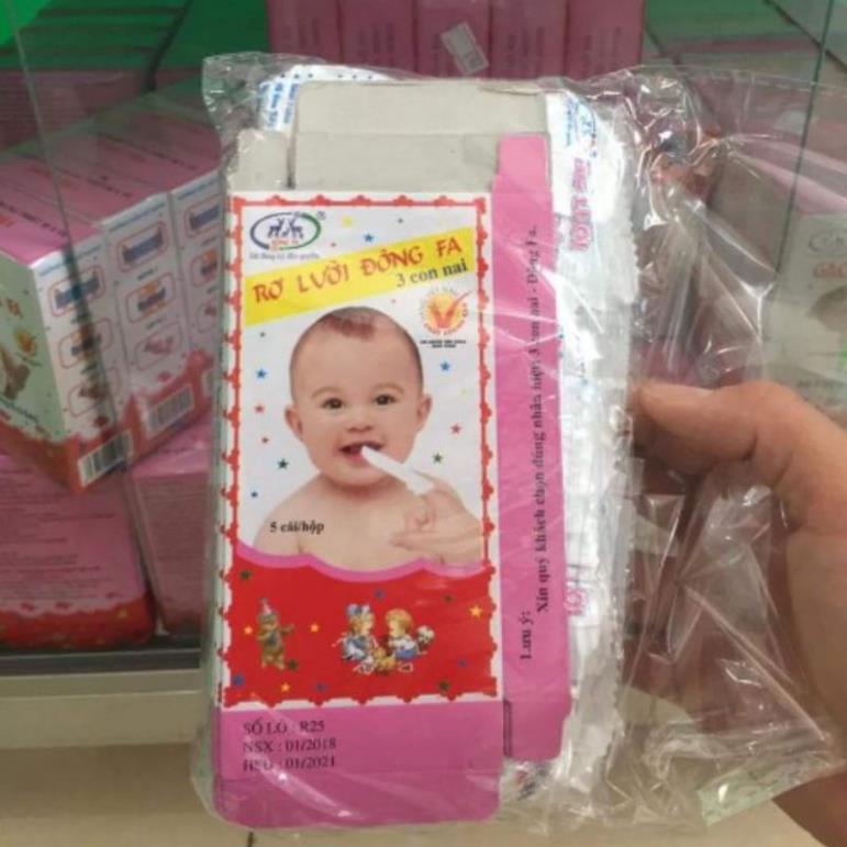 Rơ lưỡi Đông Pha vệ sinh miệng cho bé - 50 cai