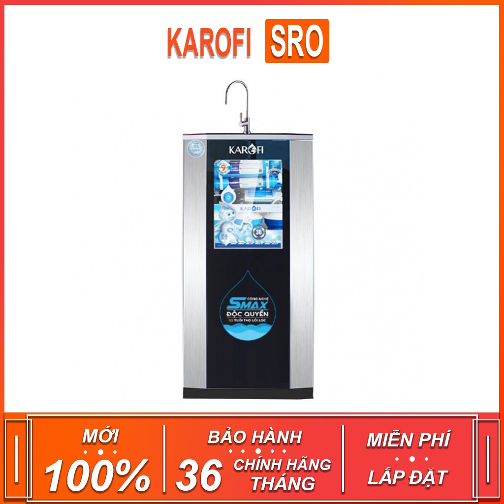 Máy lọc nước tinh khiết  KAROFI SRO , công suất lọc 20L/H ( Xuất sứ Việt Nam - Bảo hành 36 tháng )